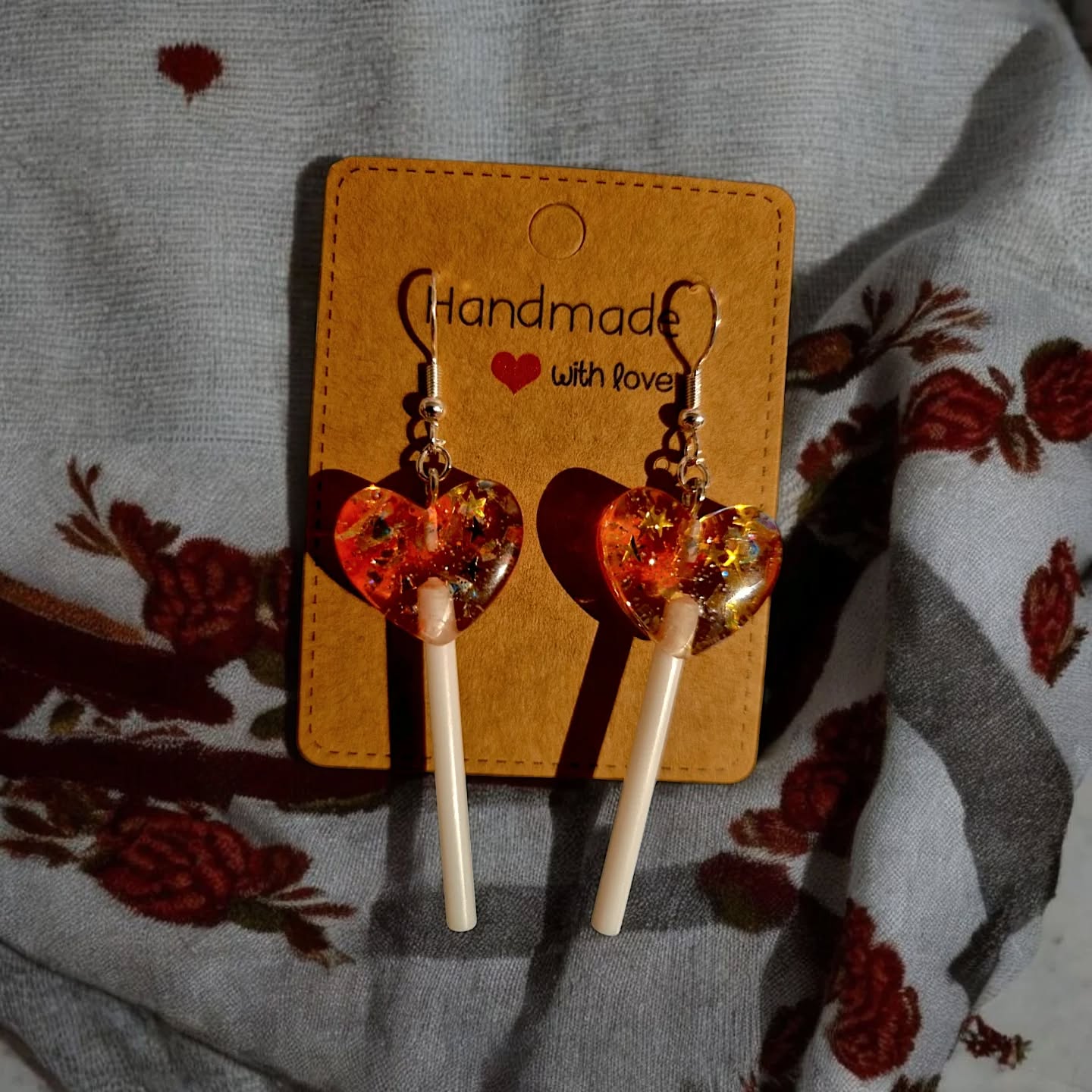 Heart Lollipop - Sterling Silver