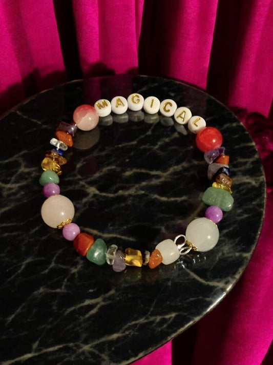 Magical hand made bracelet- 7 chakras